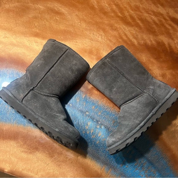 Bear Paw Elle Leather and Shearling Short Boots size 9 glittery - Picture 5 of 10